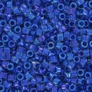 Toho Treasure beads 11/0 Inside-Color Luster Crystal/Caribbean Blue-Lined TT-01-189